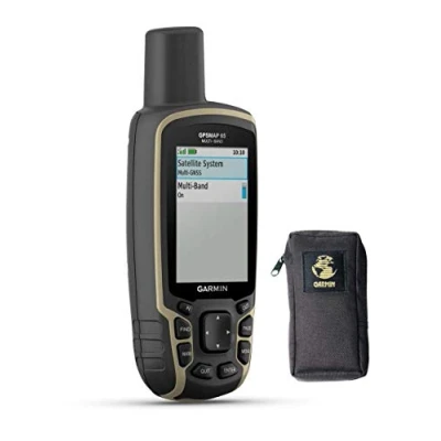 Image of Garmin 010 02451 01 GPSMAP 65 Portable Outdoor GPS Navigation Device with Carrying Case