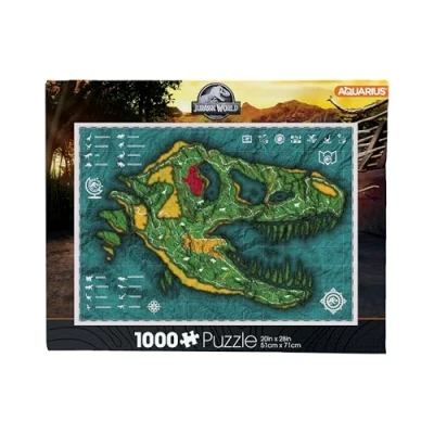 Image of Jurassic World Map 1000 Piece Jigsaw Puzzle