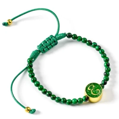 Image of WICKED Elphaba Green Malachite Friendship Bracelet