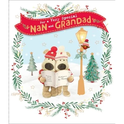 Image of Boofle A Very Special Nan &amp; Grandad Christmas Greeting Card Cute Xmas Cards 742502