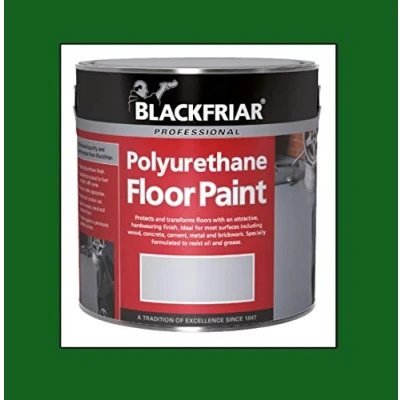 Image of Blackfriar Polyurethane Floor Paint Hard Wearing Green 5 Litre