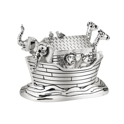 Image of Zilverstad 6822261 Music Box 8.5 x 5.5 6 cm Silver Plated Noah&#039;s Ark