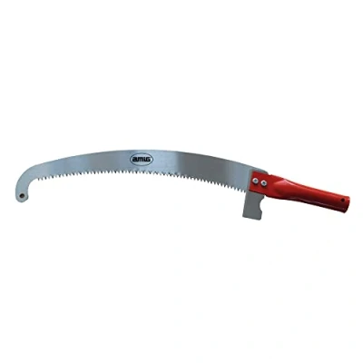 Image of Amig Pruning Saw in Height, 410 mm Steel Blade, Tubular Handle with Hole, use Poles of Ø25 mm, Hand for Cutting Branches and high logs, not Including Pole