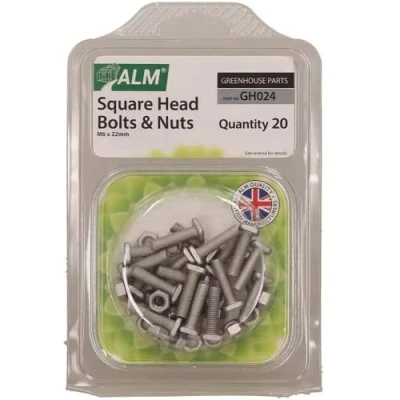 Image of ALM SQ Head NUT&amp;Bolt M6 GH024