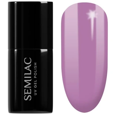 Image of SEMILAC 010 Pink &amp; Violet Nail UV Gel Polish Long Lasting and Easy to Apply Soak off UV/Led Perfect for Home Professional Manicure Pedicure 7 ml