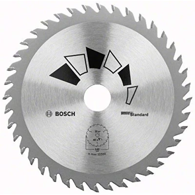Image of Bosch 1x Circular Saw Blade Standard (for Wood, Ø 140 x 2.2/1.5 20/12.75 mm, 40 Teeth, ATB, with Reduction ring 12.75 Accessories for Saws)