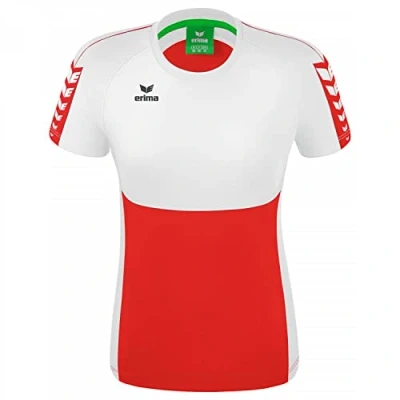 Image of Erima Women&#039;s Six Wings Functional T Shirt, Red/White, 42