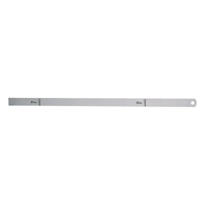Image of Starrett 667M 10 Steel Thickness Feeler Gage, 0.10mm Thickness, 12.7mm Width, 300mm Length