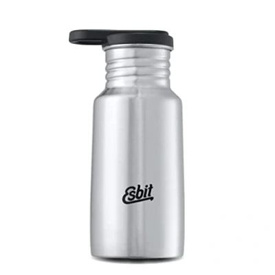 Image of Esbit Drinking Bottle Pictor Stainless Steel BPA Free Silver &amp; Blue 0,75L more School, Water, Sport, Yoga