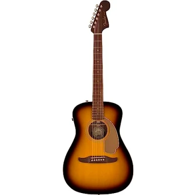 Image of Fender Malibu Player Acoustic Guitar, Walnut Fingerboard, Gold Pickguard, Sunburst