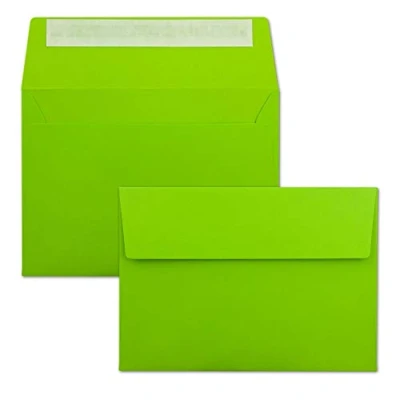 Image of Neuser colourful, self adhesive C6 envelopes, 162 mm x 114 mm 25 Umschläge light green