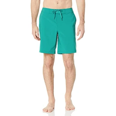 Image of Amazon Essentials Men&#039;s Board Shorts, Teal Green, S