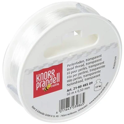 Image of Knorr Prandell Bead Thread Transparent 0,5mmx50m, standart