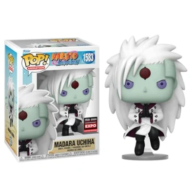 Image of Funko Pop! Animation: Naruto Shippuden Madara Uchicha with Rinnegan and Sharingan, Multicolor (2024 Limited Edition, Entertainment Expo Shared Exclusive)