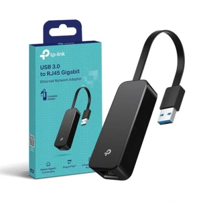 Image of TP Link USB 3.0 to Gigabit Ethernet Network Adapter, RJ45 Lan Wired Adapter for Ultrabook, Chromebook, Laptop, Desktop, Plug and Play Nintendo Switch, Windows 10/8.1, Linux OS(UE306)