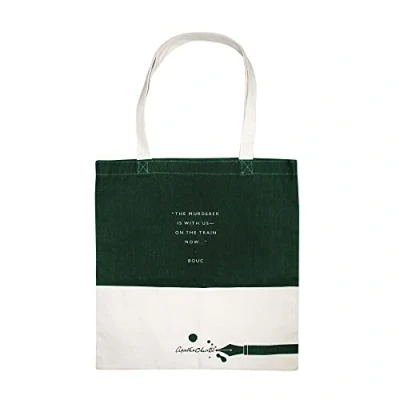 Image of Half Moon Bay Murder On The Orient Express Tote Bag Agatha Christie Bags For Women &amp; Men Gifts Book Lovers Canvas Lover
