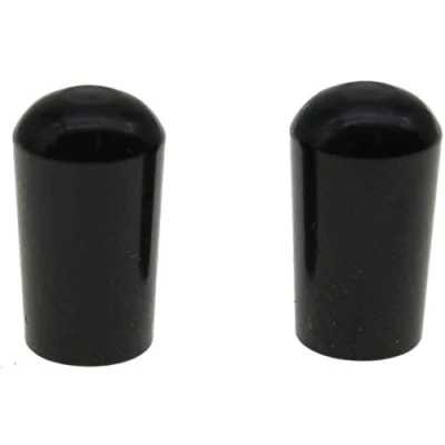 Image of Dopro 2pcs Black Metric M4 METAL LP Guitar Toggle Switch Tip 3 Way Pickup Knob for Epiphone