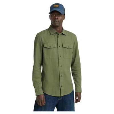 Image of G Star Men&#039;s Marine Slim Shirt, Green (sage gd D24963 D454 B811), XXL