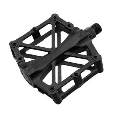 Image of VOANZO Bike Pedals, Bicycle Pedals Aluminum Antiskid Durable Mountain MTB BMX Cycling (black)