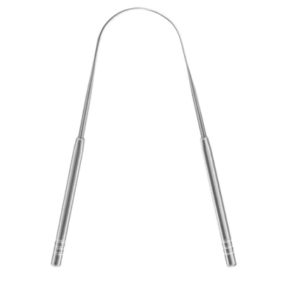 Image of Stainless Steel Tongue Cleaner Scraper Oral Hygiene Dental Care