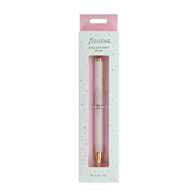 Image of Filofax Confetti Ballpoint Pen Rose Quartz, 132707, black
