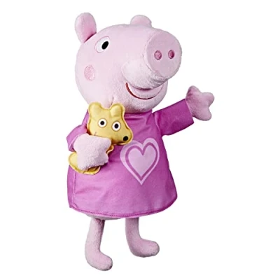 Image of Peppa Pig Lullaby, Singing Teddy Bear with 3 Songs, Phrases, Ages Years, Multicolour