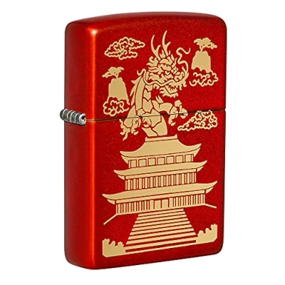 Image of Zippo Lighter, Metallic Red Matte, One Size