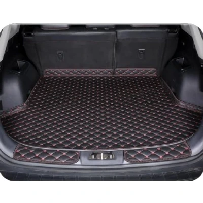 Image of Car Boot Liner Mats for Ford Kuga 2013 2014 2015 2016 2017 2018 2019 2020 Waterproof Rear Trunk Liner, Anti Scratch Auto Cargo Protector Tray Cover Accessory,Black+Red