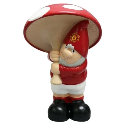 Image of FOCO Officially Licensed Manchester United FC Football Mushroom Gnome