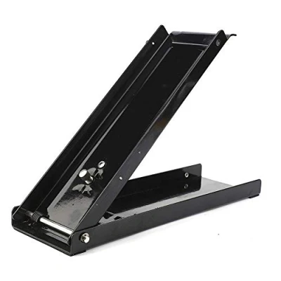 Image of Foot Operated Can Crusher, 16 oz Black Heavy Duty Pedal Smasher Adjustable Handle Tool Tin Crushes for Crushing Cans Plastic Bottles and Rigid