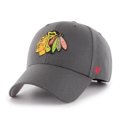 Image of 47 Brand Adjustable Cap NHL Chicago Blackhawks charcoal