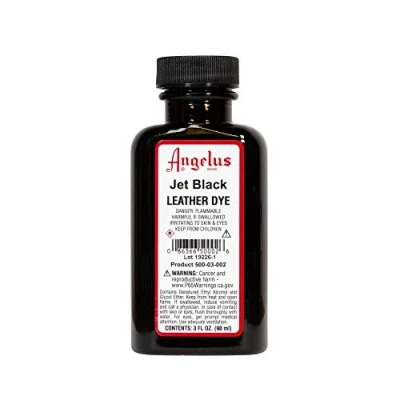 Image of Angelus Leather Dye Jet Black 3oz