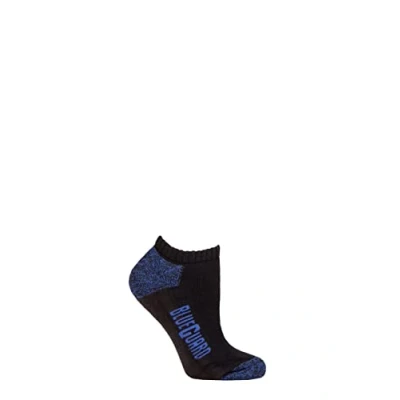 Image of Women&#039;s 1 Pair Blueguard Trainer Socks Black 4 8 Ladies