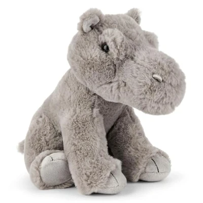 Image of Zappi Co Hazel the Hippo Plush Toy River Horse (22cm) Pal Soft, Cuddly, 100% Recycled Chunky Water Friend