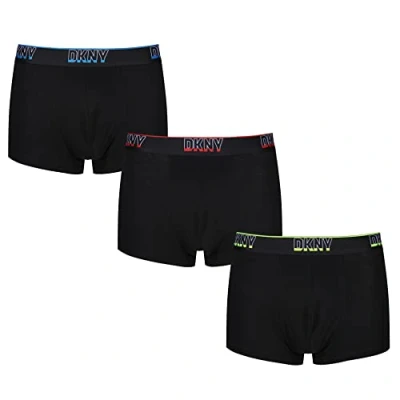 Image of Dkny Men&#039;s Mens Super Soft Modal &amp; Cotton Mix Underwear Boxer Shorts, Black, M UK