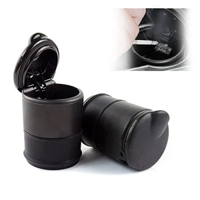 Image of Car Cigarette Ashtray with Lid, Ashtray, Lid Smell Proof, Cigarettes Holder Self Extinguishing Smokeless Ash for Car, Home, Office