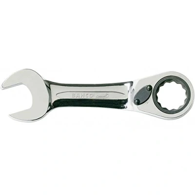 Image of Bahco 10RM 10 Short Ratcheting Combination Wrench, Grey/Silver, mm