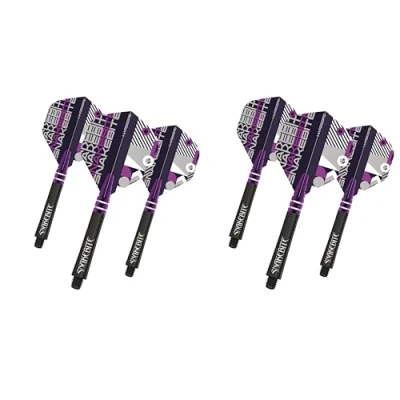 Image of RED DRAGON Peter Wright Snakebite Purple Hardcore Flight and Nitrotech Stem Combo