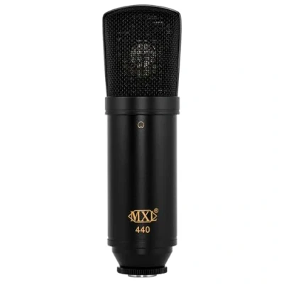 Image of MXL 440 Studio Condenser Microphone, Black, 2.08 in. x 7.08 in./53mm 180mm