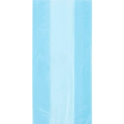Image of 30 Baby Blue Cellophane Party Bags with Twist Ties