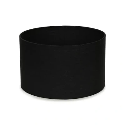 Image of Modern Black Fabric Cylinder Ceiling Pendant Lampshade/Table Lamp Drum Light Shade Small