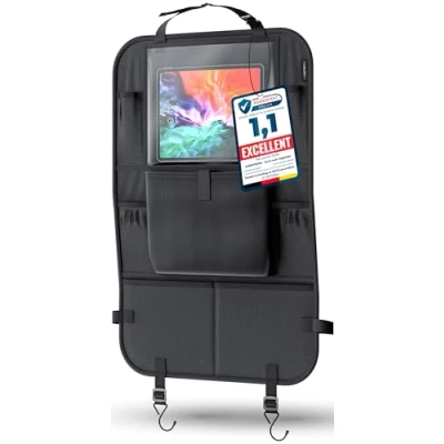 Image of LIONSTRONG Car Organizer Seat Protectors Kick Mats for with Tablet Pocket