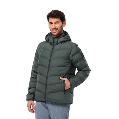 Image of Jack Wolfskin Men&#039;s Colonius JKT M Down Jacket, Slate Green, XL