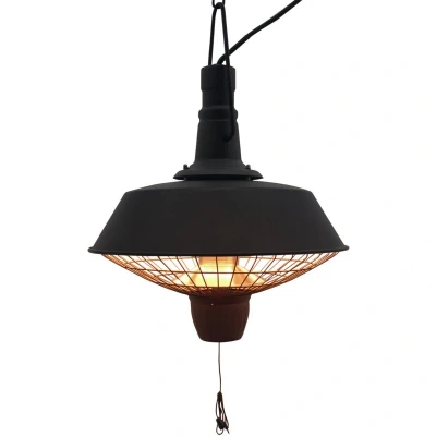 Image of Outsunny Outdoor Garden Patio Hanging Electric Heater Warmer Halogen Heating Balck 2100W