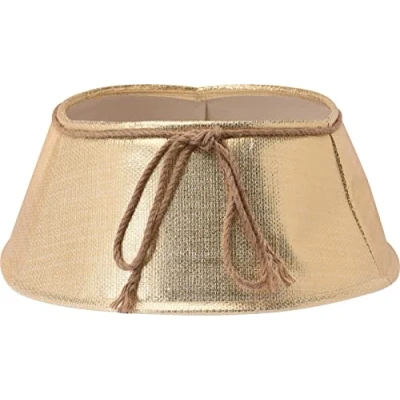 Image of 40cm Christmas Tree Skirt Xmas Stand Base Cover Decoration (Gold)