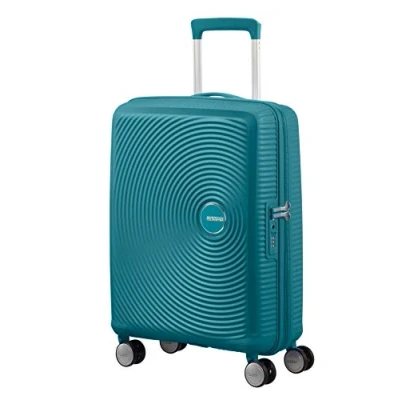 Image of American Tourister Soundbox Spinner S Expandable Carry On Luggage, 55 cm, 41 L, Green (Jade Green)