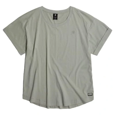Image of G STAR RAW Women&#039;s Rolled up sl BF r t wmn Tops, Grey (wrought iron D24524 4107 G284), L