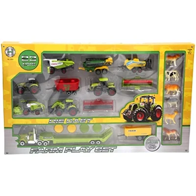 Image of Atoz 2222 22 piece Die Cast Farm Play Set, Multi