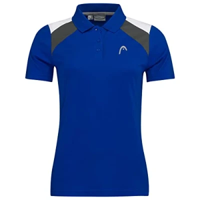 Image of HEAD Women&#039;s Club 22 Tech Polo, Tennis Shirt, Royal Blue, Extra Large