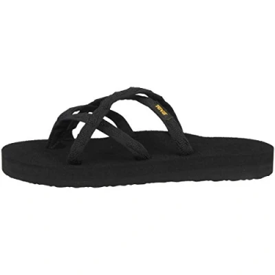 Image of Teva Women’s Olowahu W&#039;s Flip Flops, Black (Mix B On Black), 8 UK (10 US)